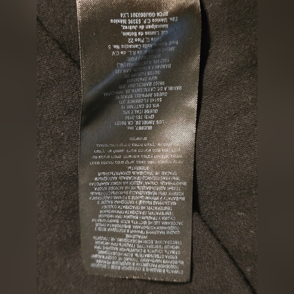 Guess Los Angeles Men’s Black Logo Tape T-Shirt – Size XXL - Picture 6 of 7